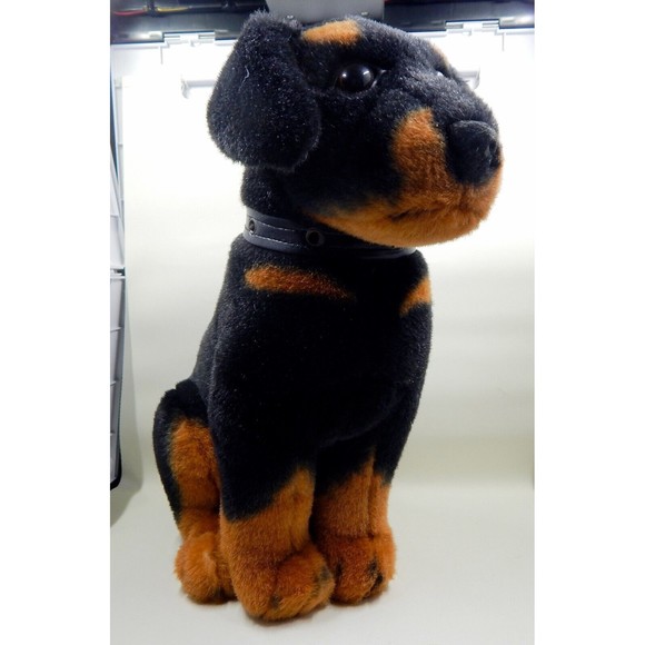 Goffa International Rottweiler Puppy Plush Stuffed Animal 12" - Picture 5 of 12